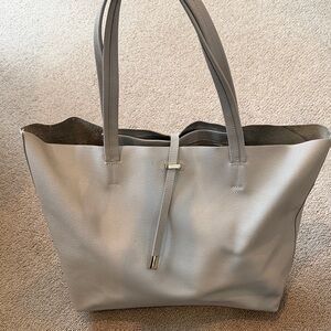 Vince Camuto Elegant Gray Women's Leather Tote Bag